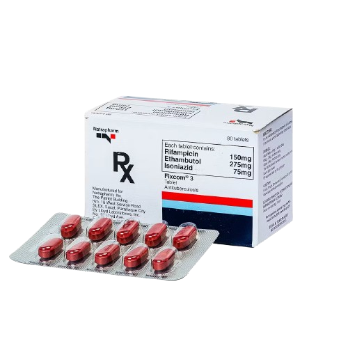 Fixcom 3 (rifampicin + isoniazid + ethambutol) tablet