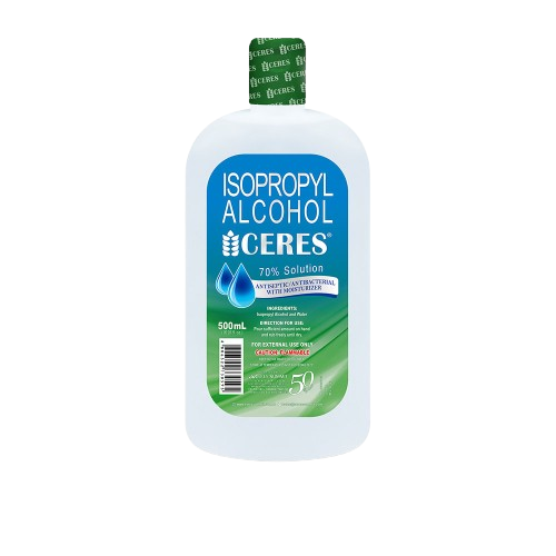 Ceres 70% isopropyl alcohol with moisturizer 500ml 
