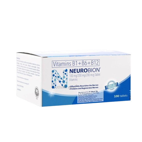 Neurobion (Thiamine Mononitrate/Pyridoxine HCl/Cyanocobalamin) 100mg/200mg/200mcg Tablet