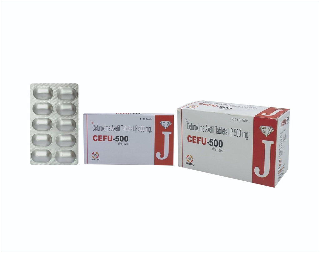 Cef-U 500 (Cefuroxime) 500mg film-coated tablet