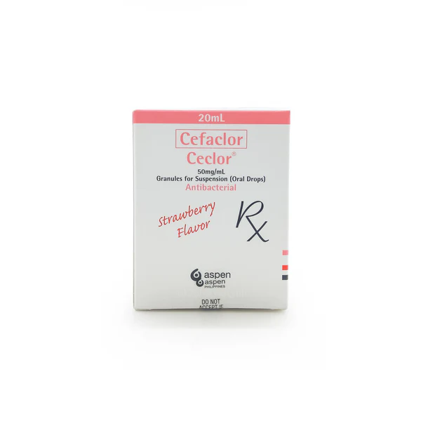 Ceclor (cefaclor) 50mg/ml oral drop 20ml 