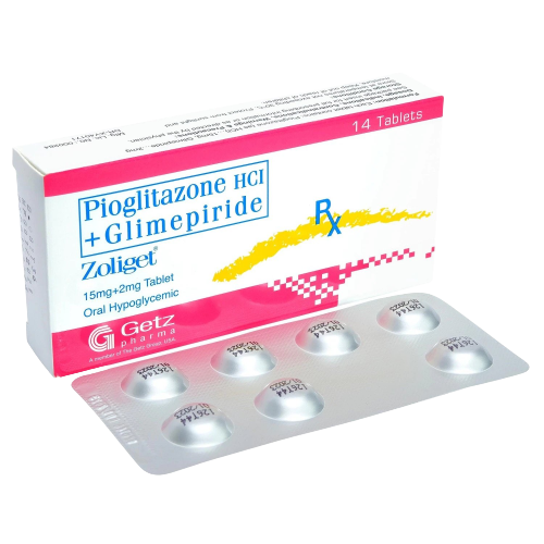 Zoliget (Pioglitazone/Glimepiride) 15mg/2mg tablet