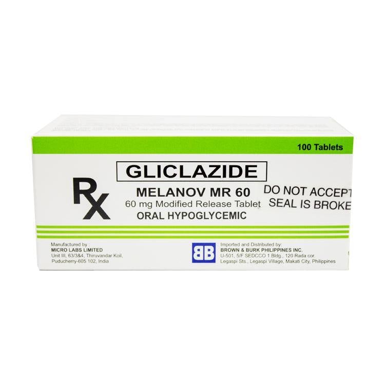 Melanov MR (gliclazide) 60mg tablet 