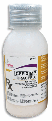 Gracefix (cefixime) 100mg/5ml 60ml suspension