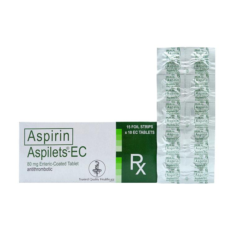 Aspilets-EC (Aspirin) 80mg Tablet 