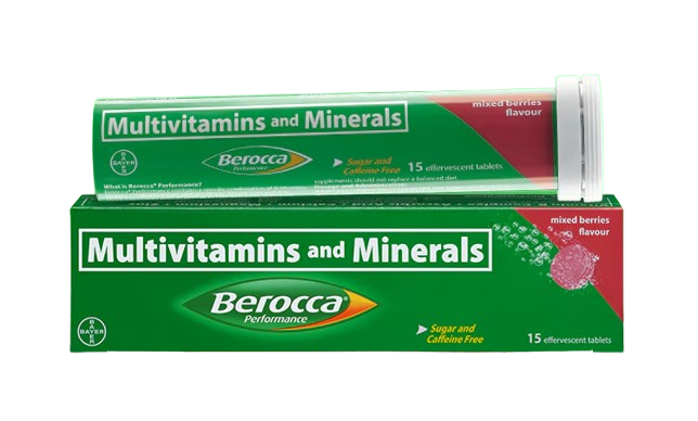 Berocca (vitamins + minerals) EFT 15s mixed berries flavor 