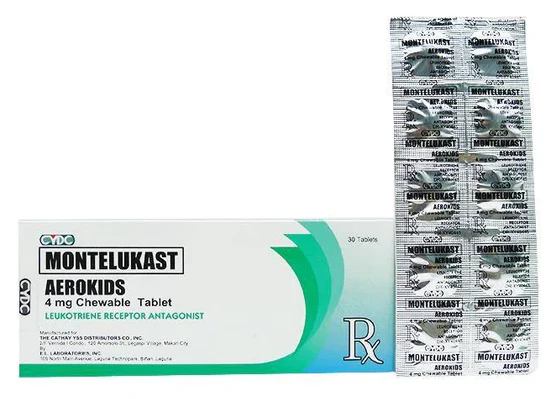 Aerokids (Montelukast) 4mg Chewable Tablet