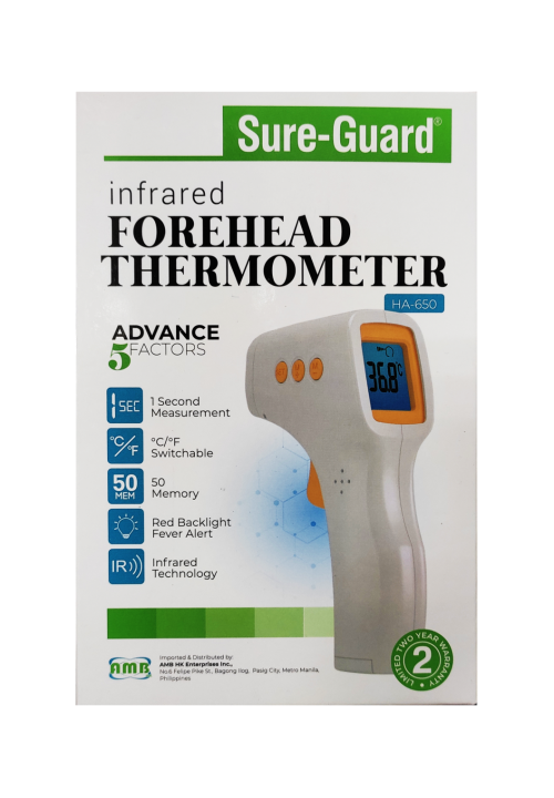 Sure-Guard infrared forehead thermometer HA-650
