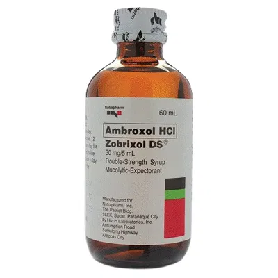 Zobrixol (Ambroxol) 15mg/5mL syrup, 60mL
