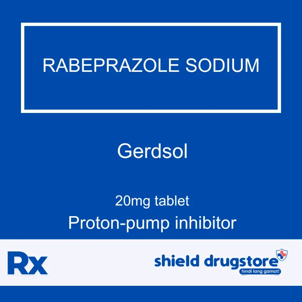 Gerdsol (Rabeprazole Sodium) 20mg tablet