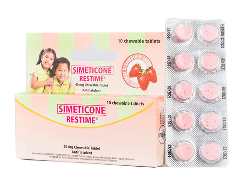 Restime (simethicone) 40mg tablet 