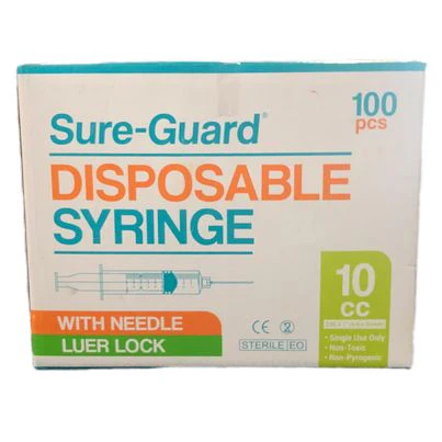 Sure-Guard Disposable Syringe 10cc