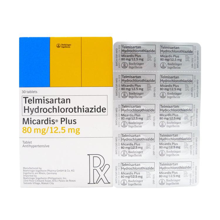 Micardis Plus (Telmisartan + Hydrochlorothiazide) 80mg/12.5mg Tablet