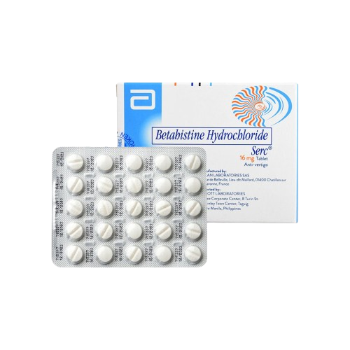 Serc (Betahistine Dihydrochloride) 16mg Tablet 