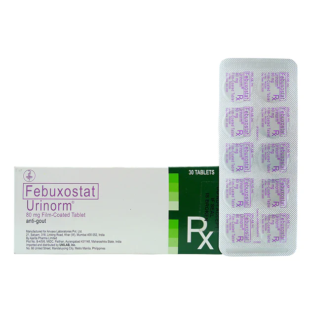 Urinorm (febuxostat) 80mg tablet