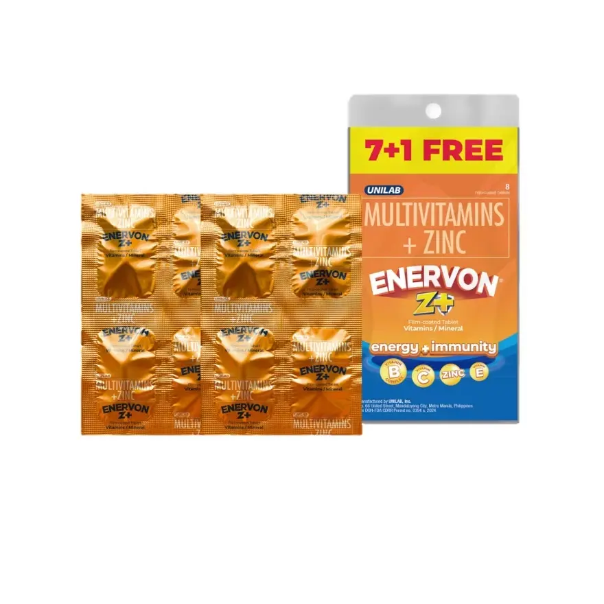 Enervon Z+ (multivitamin + zinc) 7+1 tablet pack 
