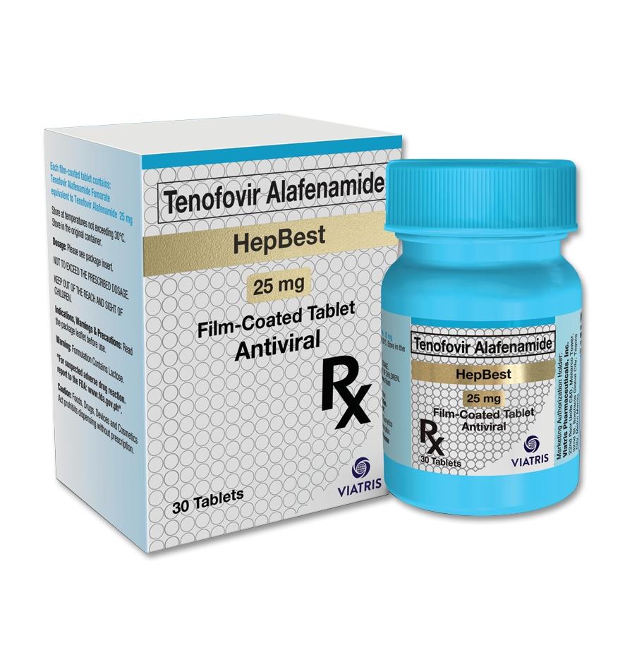 HepBest (tenofovir alafenamide) 25mg film-coated tablet 