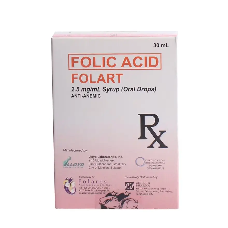 Folart (folic acid) oral drops, 30mL