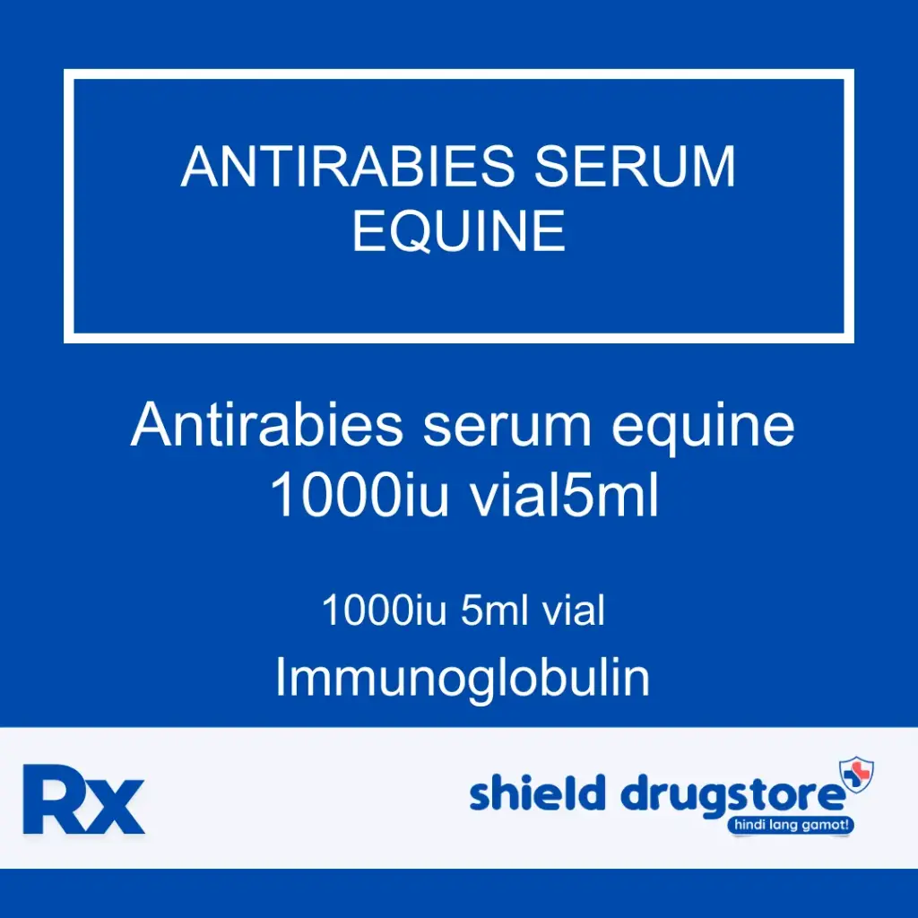 GN-ANTIRABIES SERUM EQUINE 1000IU VL 5ML 