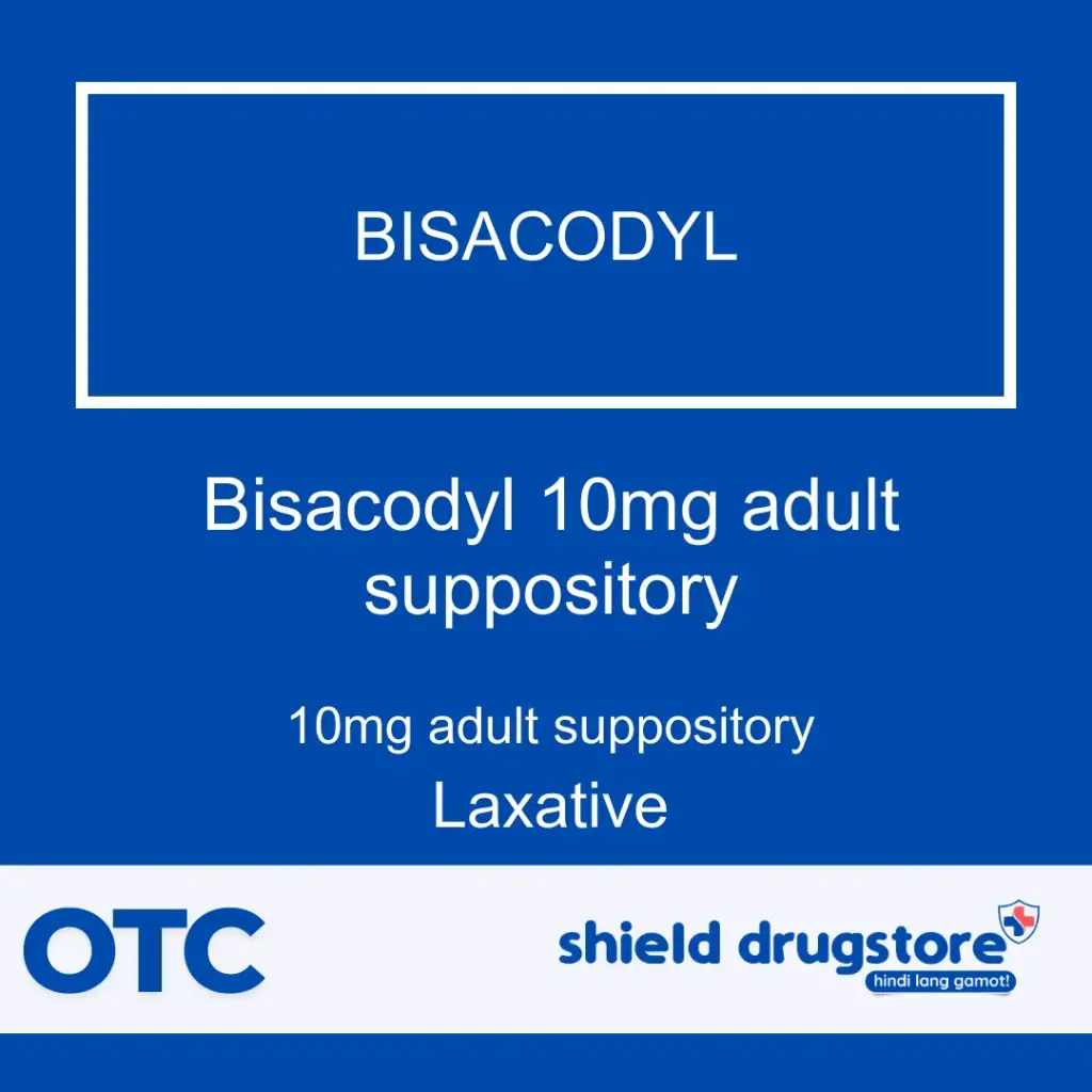 GN-BISACODYL 10MG ADULT SUPPOSITORY 