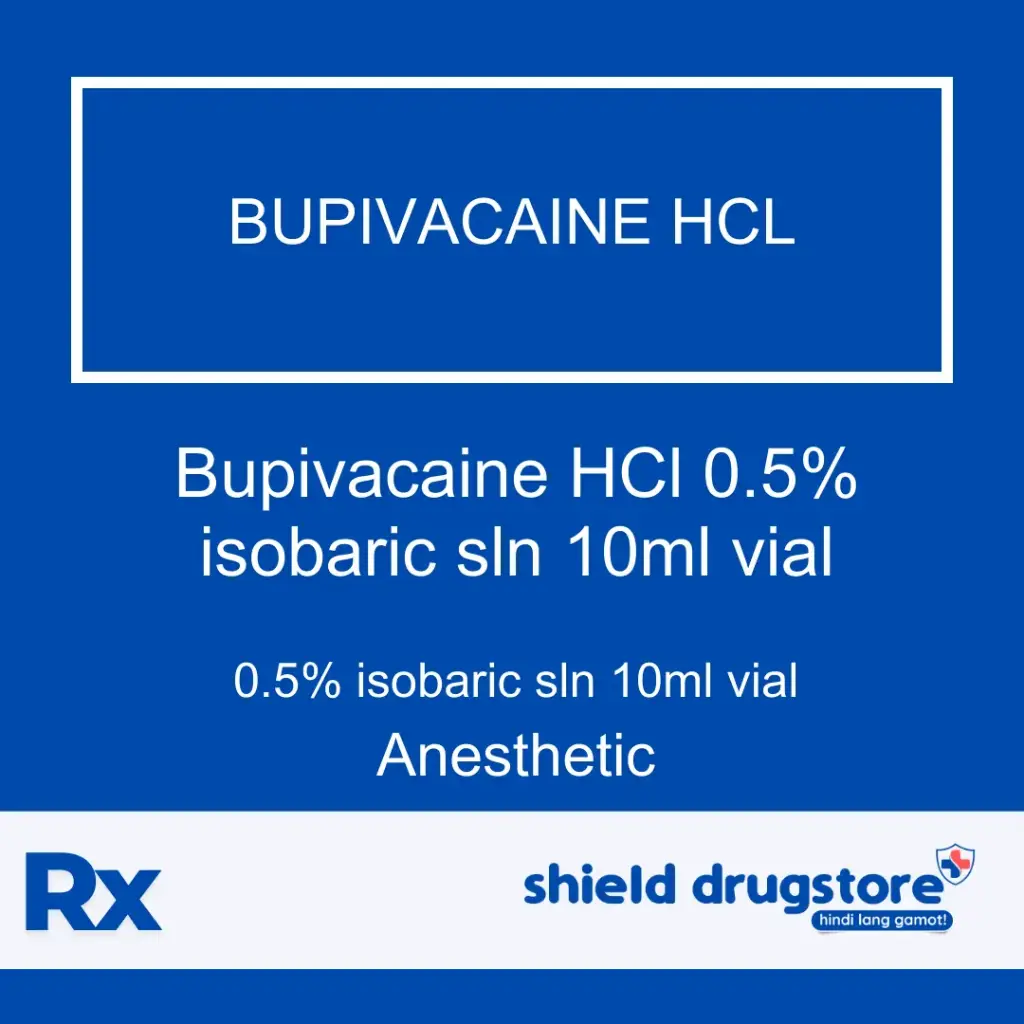 GN-BUPIVACAINE HCL 0.5% ISOBARIC SLN 10ML 