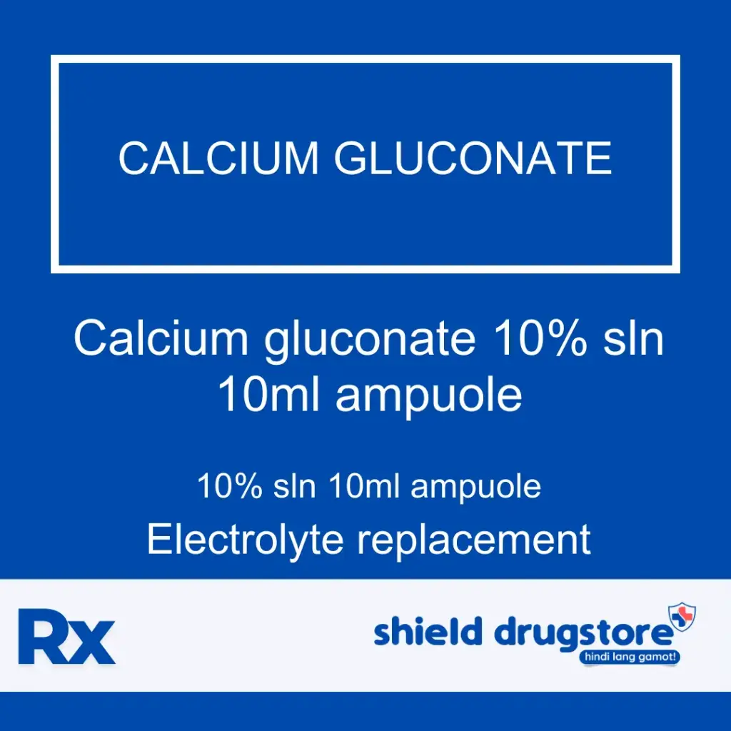 GN-CALCIUM GLUCONATE 10% SLN 10ML AMP 