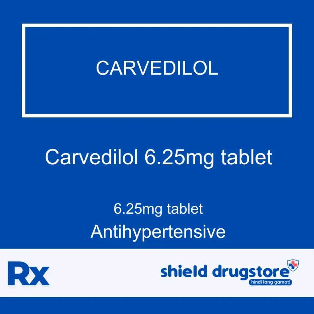 GN-CARVEDILOL 6.25MG TAB 