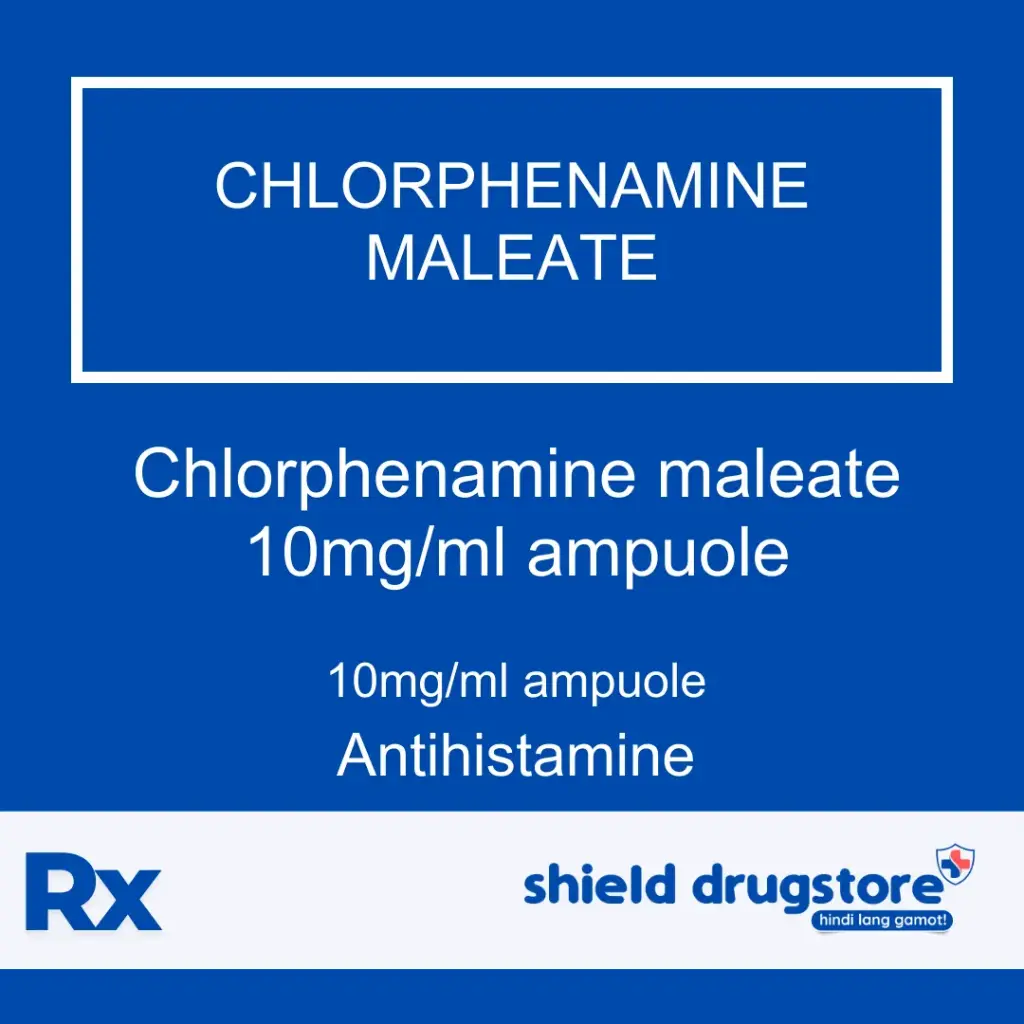 GN-CHLORPHENAMINE MALEATE 10MG/ML AMP 