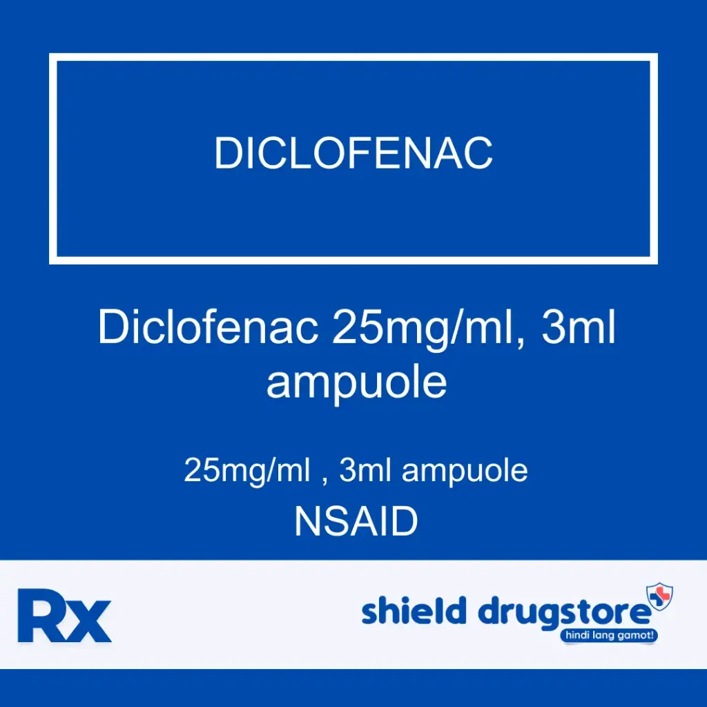 GN-DICLOFENAC 25MG/ML, 3ML AMP 