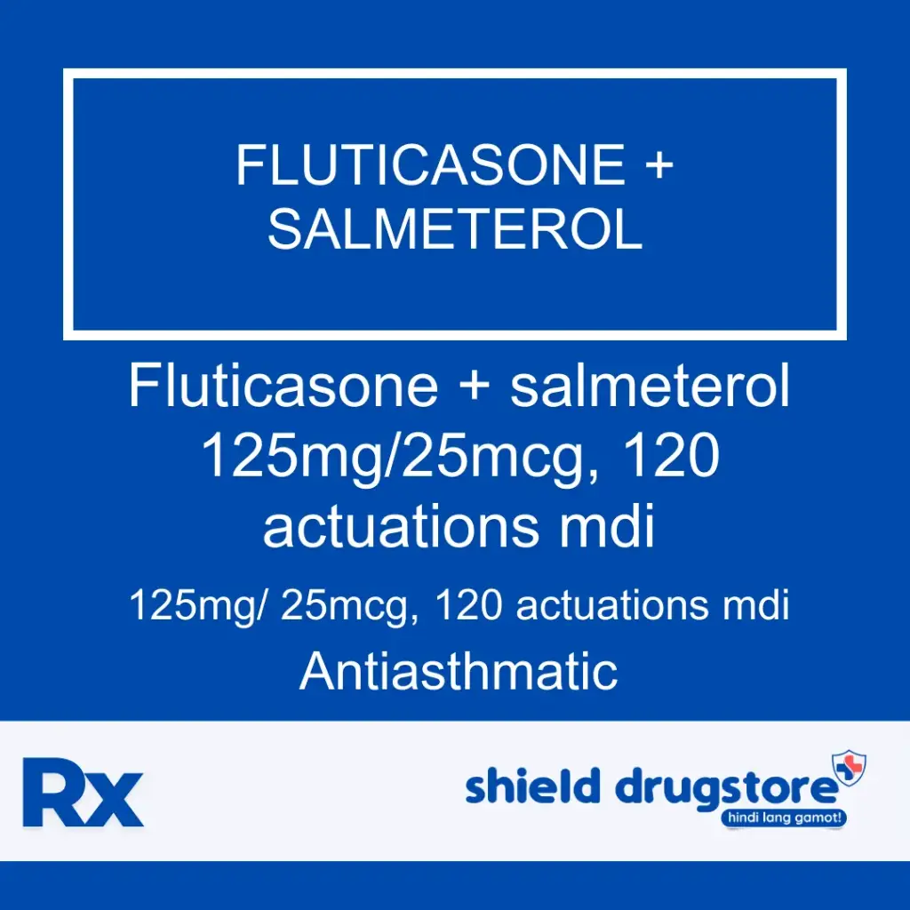 GN-FLUTICASONE + SALMETEROL 125MG/25MCG, 120 ACTUATIONS MDI 