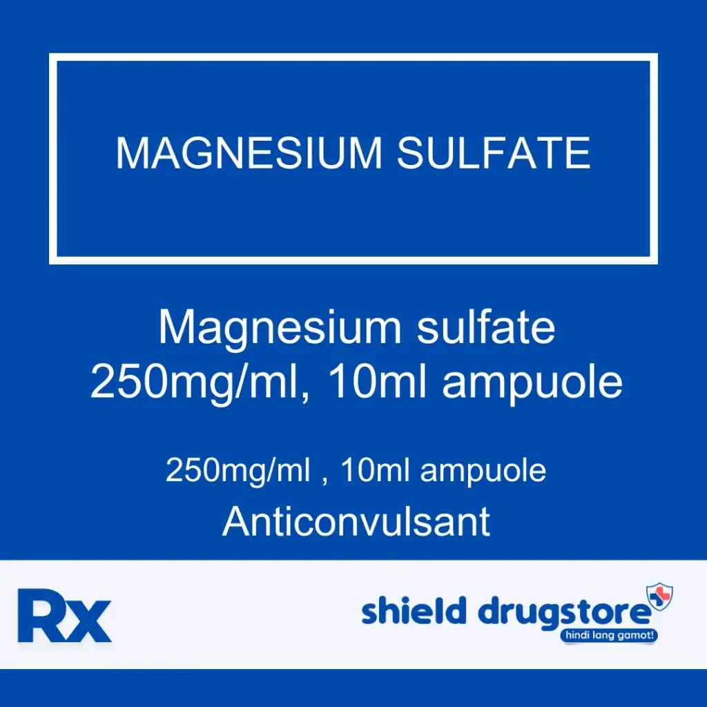 GN-MAGNESIUM SULFATE 250MG/ML, 10ML AMP 