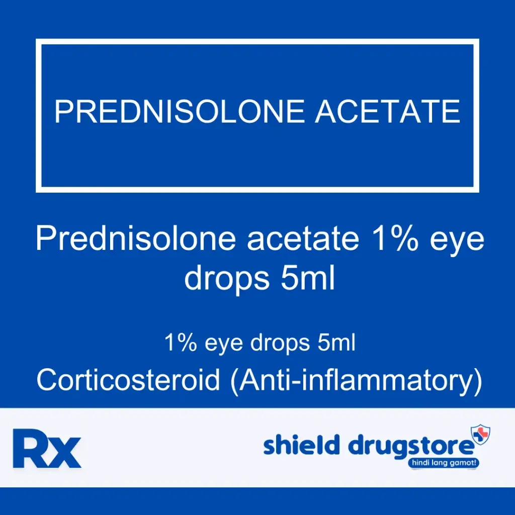 GN-PREDNISOLONE ACETATE 1% EYE DROPS 5ML 