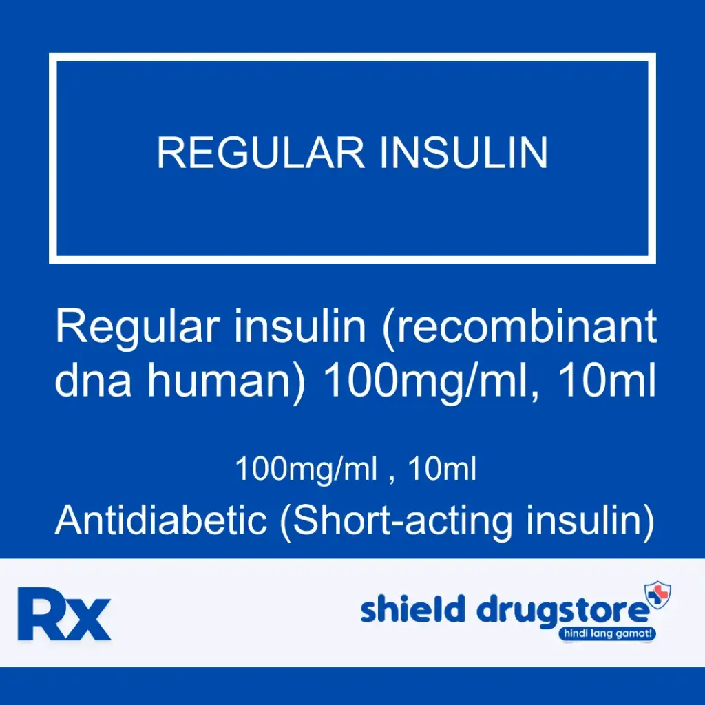 GN-REGULAR INSULIN (RECOMBINANT DNA HUMAN) 100MG/ML, 10ML 