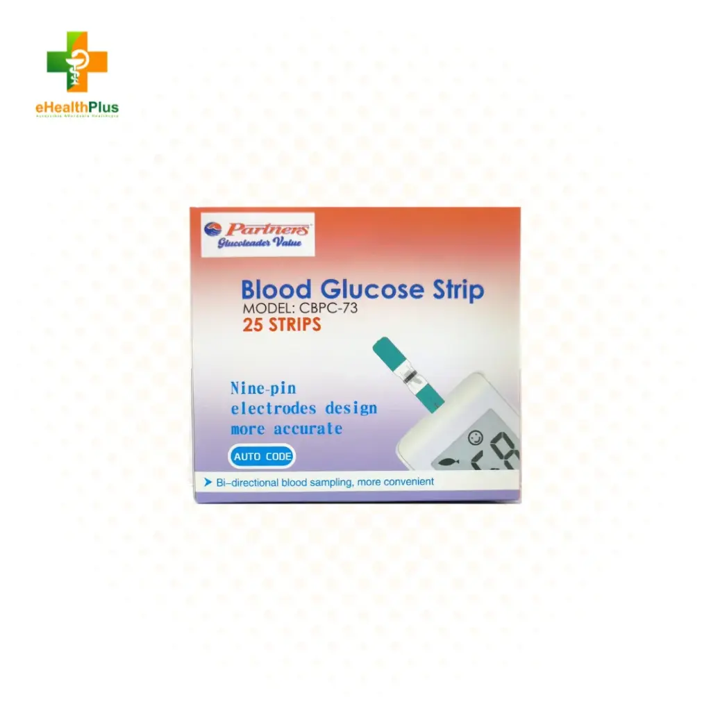 Partners Glucose Strips 25's (GLM-73) 