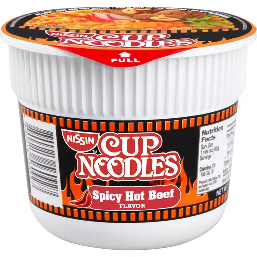 Nissin Cup Noodles Spicy Hot Beef 45g 