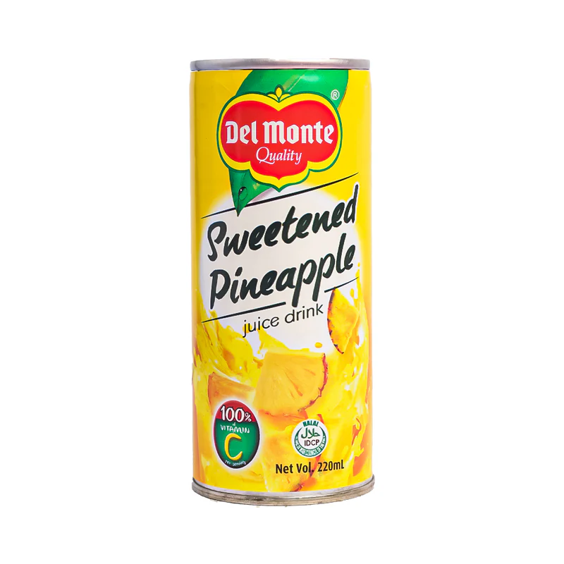 Del Monte sweetened pineapple juice drink 220ml 