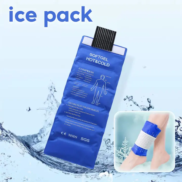 Wearable ice pack hot/cold compress 