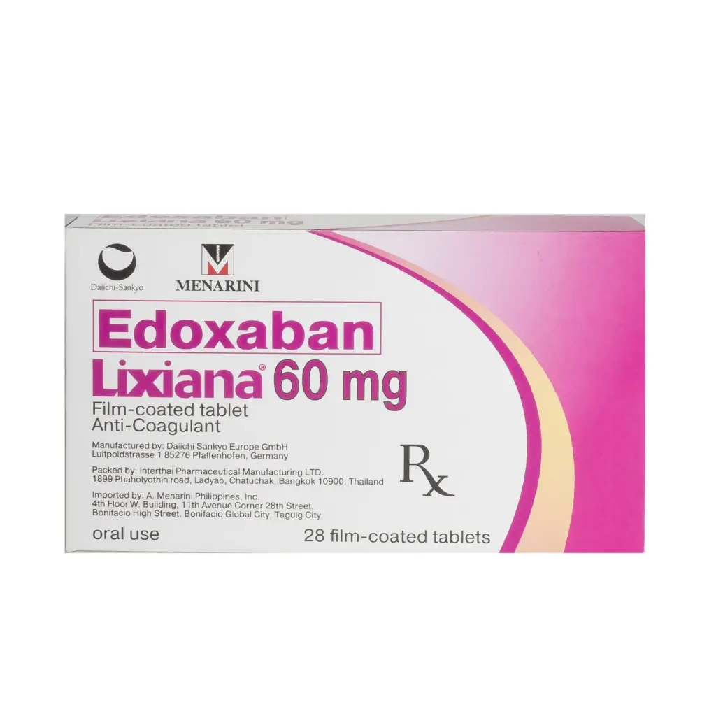Lixiana (edoxaban) 60mg film-coated tablet