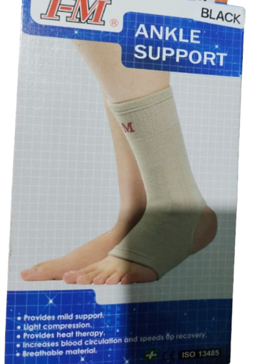 [MS-T10445-ORTHO-CAT00146] I-M Elastic Ankle Support Medium Black 