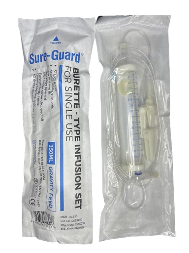 [MS-T10336-NEEDL-CAT00107] Sure-Guard Infusion Set with Burette