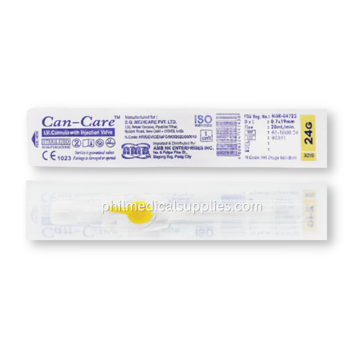 [MS-T10309-NEEDL-CAT00080] Can-Care IV Cath G24 (Intravenous catheter) G24