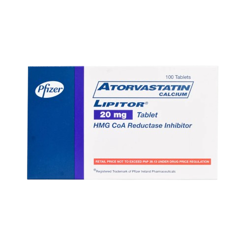 [RX-T10658-CARDI-CAT00265] Lipitor (atorvastatin) 20mg tablet