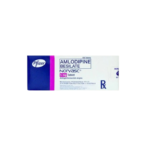 [RX-T10690-CARDI-CAT00297] Norvasc (amlodipine) 5mg tablet