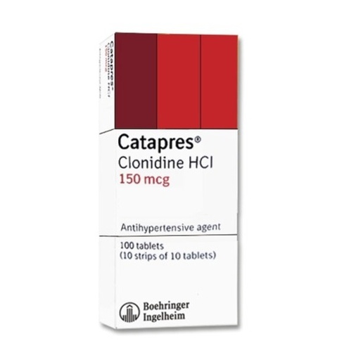 [RX-T10404-CARDI-CAT00011] Catapres (Clonidine HCl) 150mcg Tablet