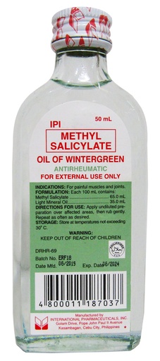 [MS-T10206-GAL-CAT00062] IPI Methyl Salicylate 50ml 