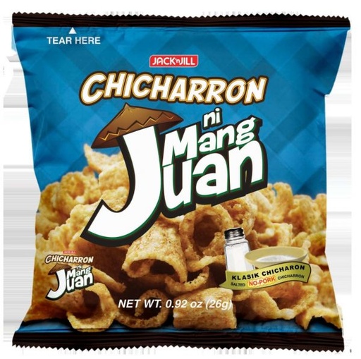 [GR-T10405-FOOD-CAT00046] Mang Juan Klasik Chicharon 26g pack 