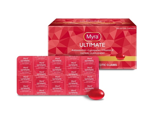 [OTC-T10782-VITF-CAT00420] Myra Ultimate (d-Alpha Tocopheryl Acetate + Hydrolyzed Collagen + Astaxanthin) capsule