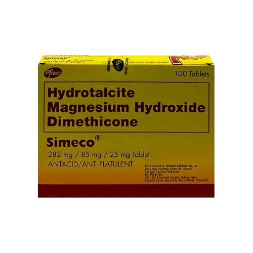 [OTC-T10069-GIT-CAT00066] Simeco (Hydrotalcite + Magnesium + Dimethicone) Tablet