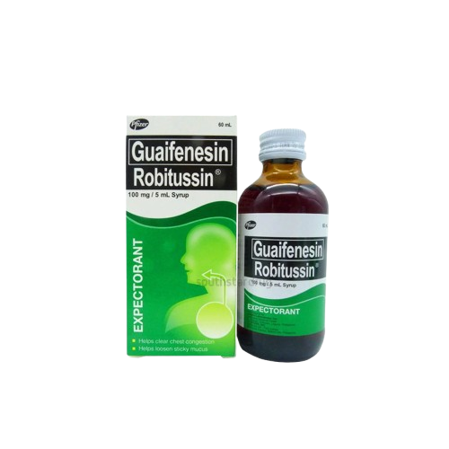 [OTC-T10229-RESP-CAT00039] Robitussin (Guaifenesin) 100mg/5ml 60ml syrup