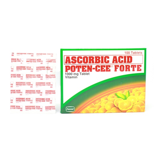 [OTC-T10384-VITF-CAT00035] Poten-Cee Forte (ascorbic acid) 1g tablet 8+1 promo pack